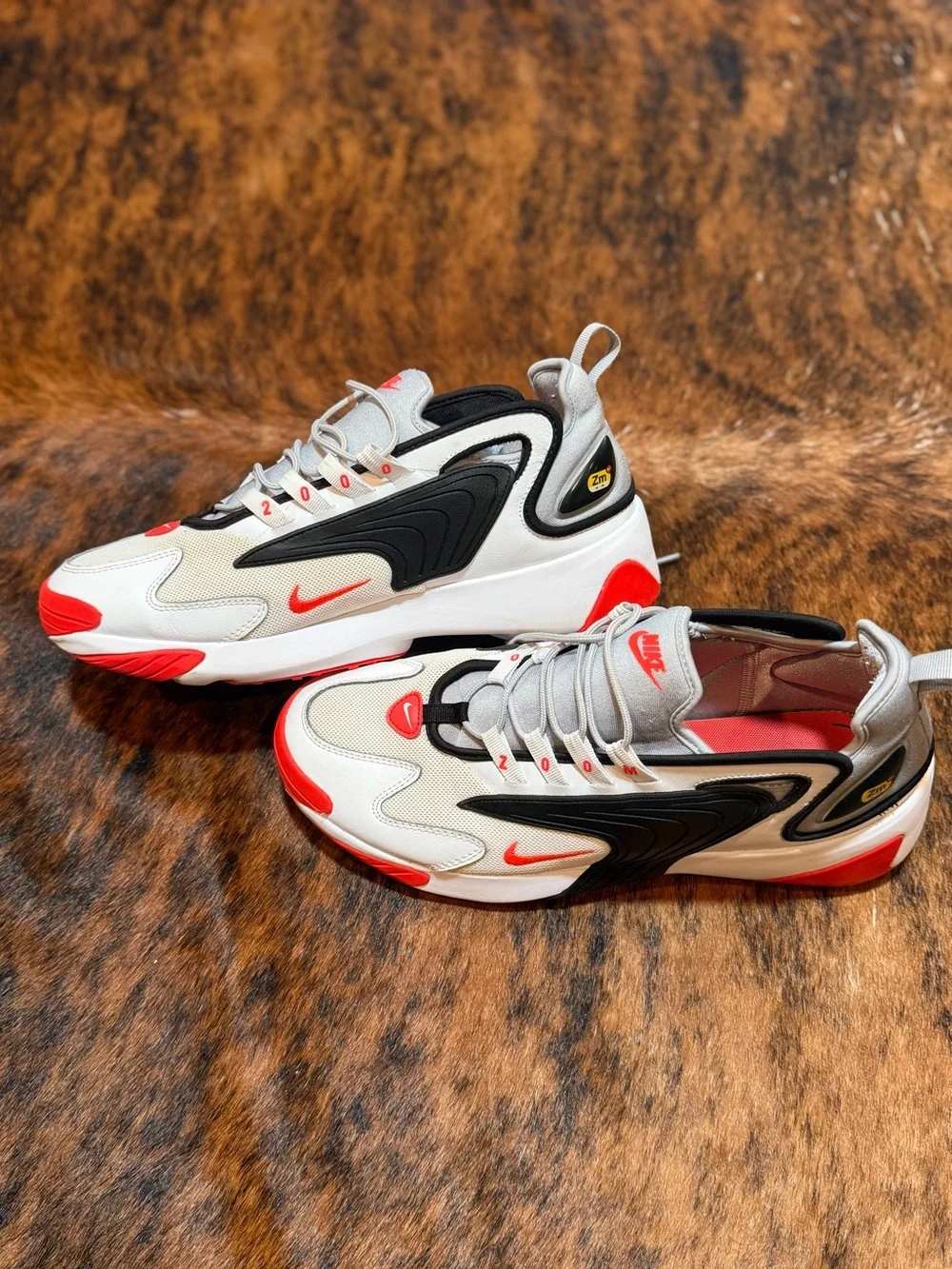 Nike Air Zoom 2K 2019 Grey Infrared White Red AO0269-105 MENS 12 Sneaker Classic